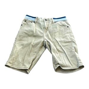 Levi’s Slim Fit Khaki Shorts, Boys Size 14 Regular Elastic Waist Band, Khaki Tan